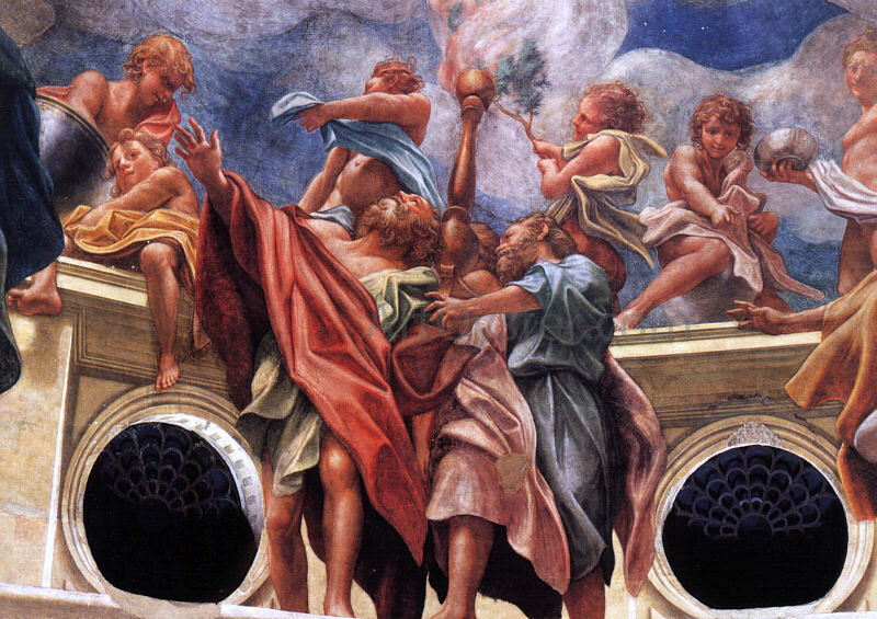  Correggio Assumption of the Virgin, Detail of the Apostles - Hand Painted Oil Painting