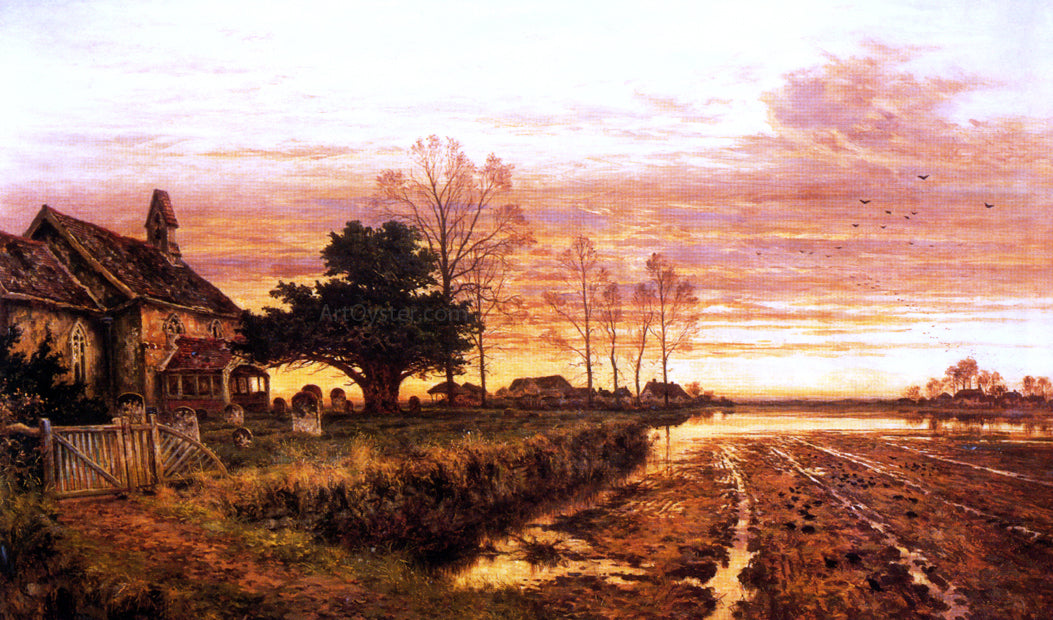  Benjamin Williams Leader At Evening Time it Shall be Light - Hand Painted Oil Painting