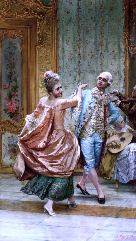  Gioacchino Pagliei At the Ball - Hand Painted Oil Painting