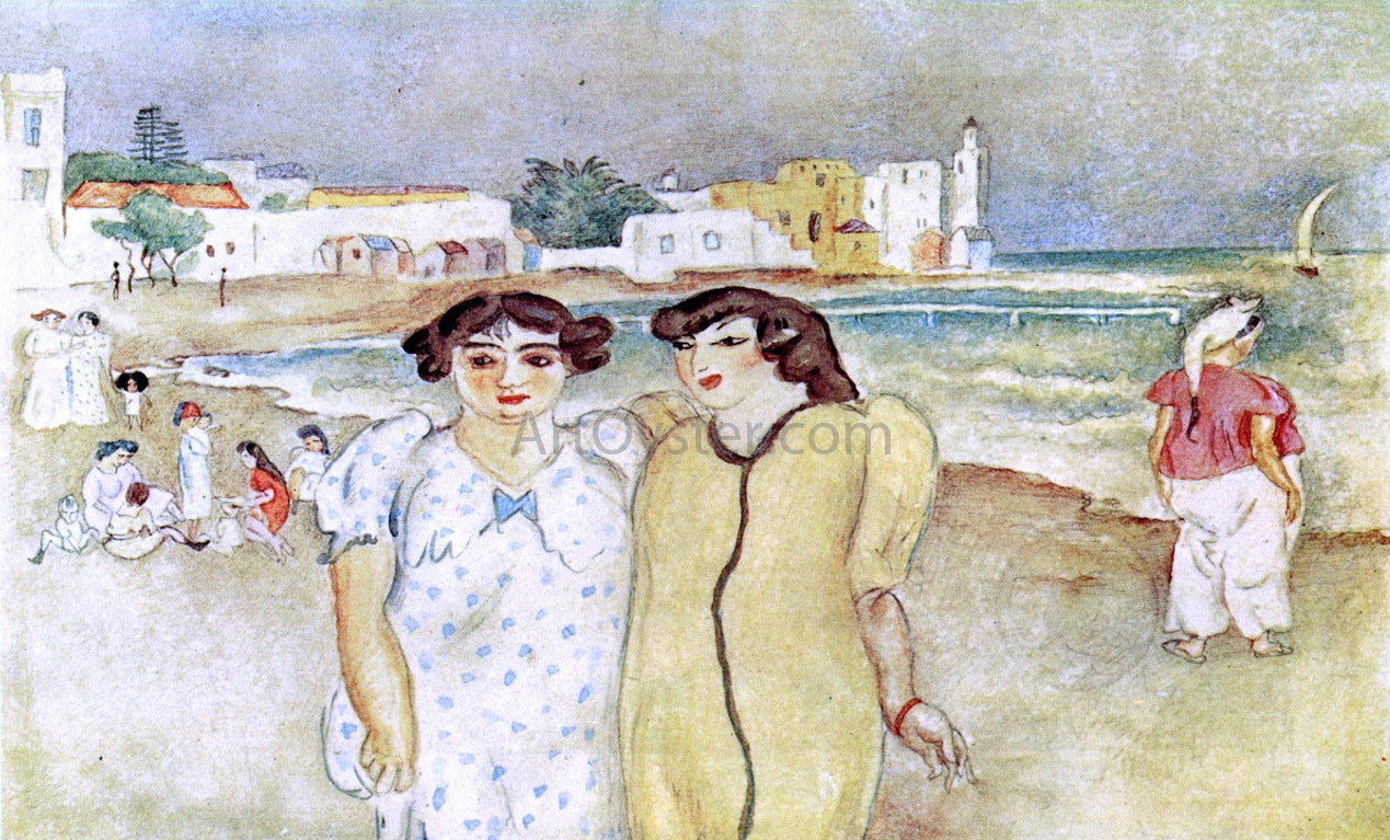  Jules Pascin At the Edge of a Lake in Tunisia - Hand Painted Oil Painting