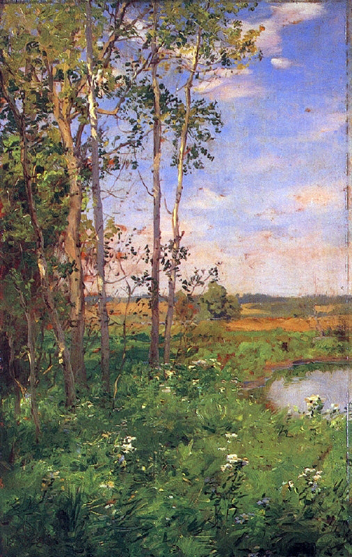  Walter Launt Palmer At the Edge of the Pond - Hand Painted Oil Painting
