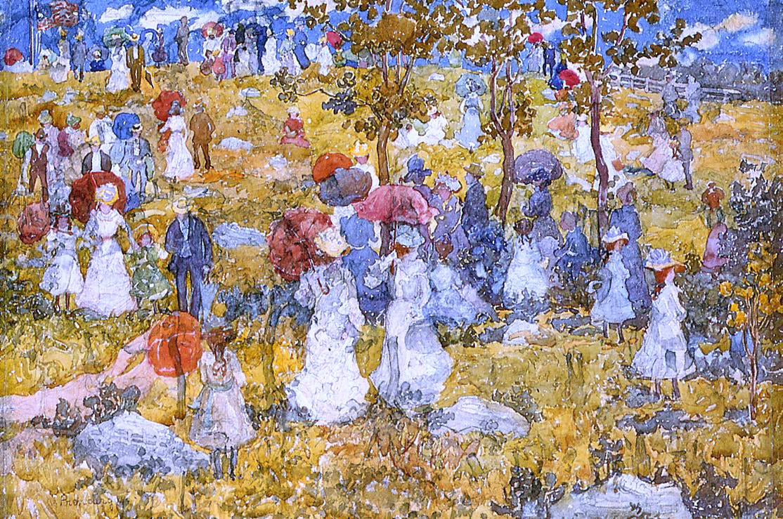  Maurice Prendergast At the Park - Hand Painted Oil Painting