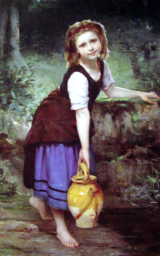  Charles Victor Thirion At the Spring - Hand Painted Oil Painting