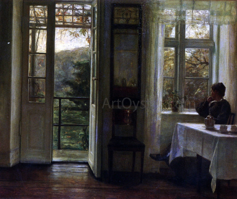  Carl Vilhelm Holsoe At The Window - Hand Painted Oil Painting