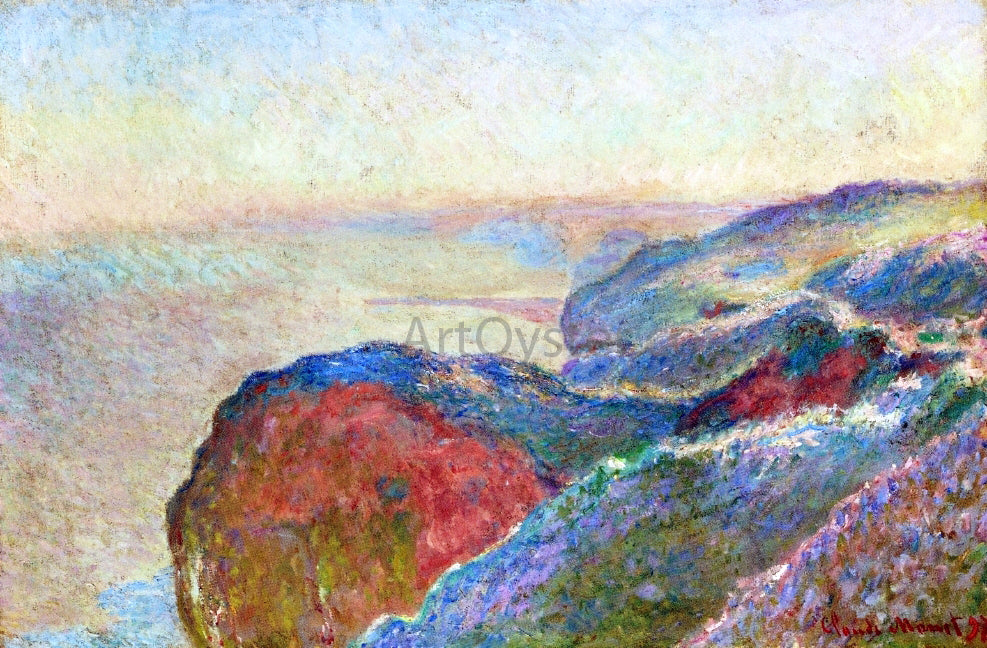  Claude Oscar Monet At Val Saint-Nicolas near Dieppe, Morning - Hand Painted Oil Painting