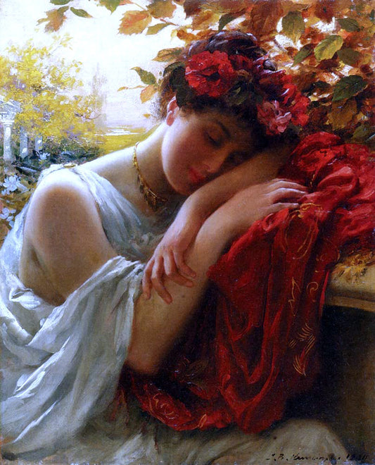  Thomas Benjamin Kennington Autumn - Hand Painted Oil Painting