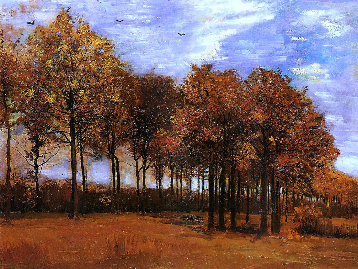  Vincent Van Gogh Autumn Landscape - Hand Painted Oil Painting