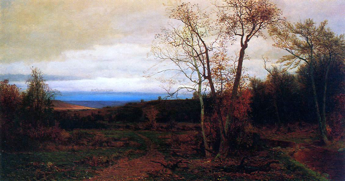  Jervis McEntee Autumn Landscape - Hand Painted Oil Painting
