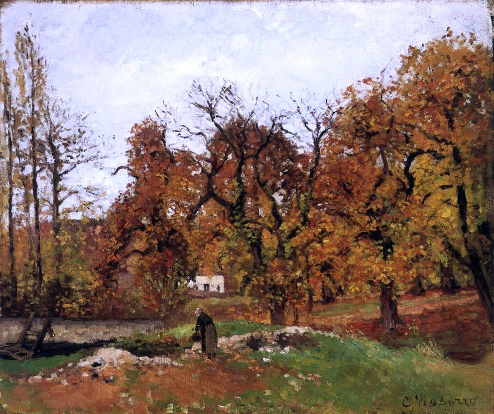  Camille Pissarro Autumn Landscape, near Pontoise (also known as Autumn Landscape, near Louveciennes) - Hand Painted Oil Painting