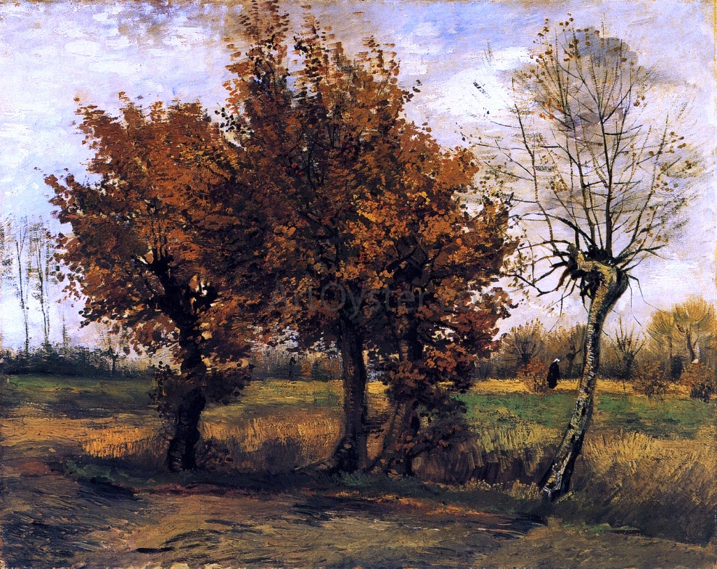  Vincent Van Gogh Autumn Landscape with Four Trees - Hand Painted Oil Painting