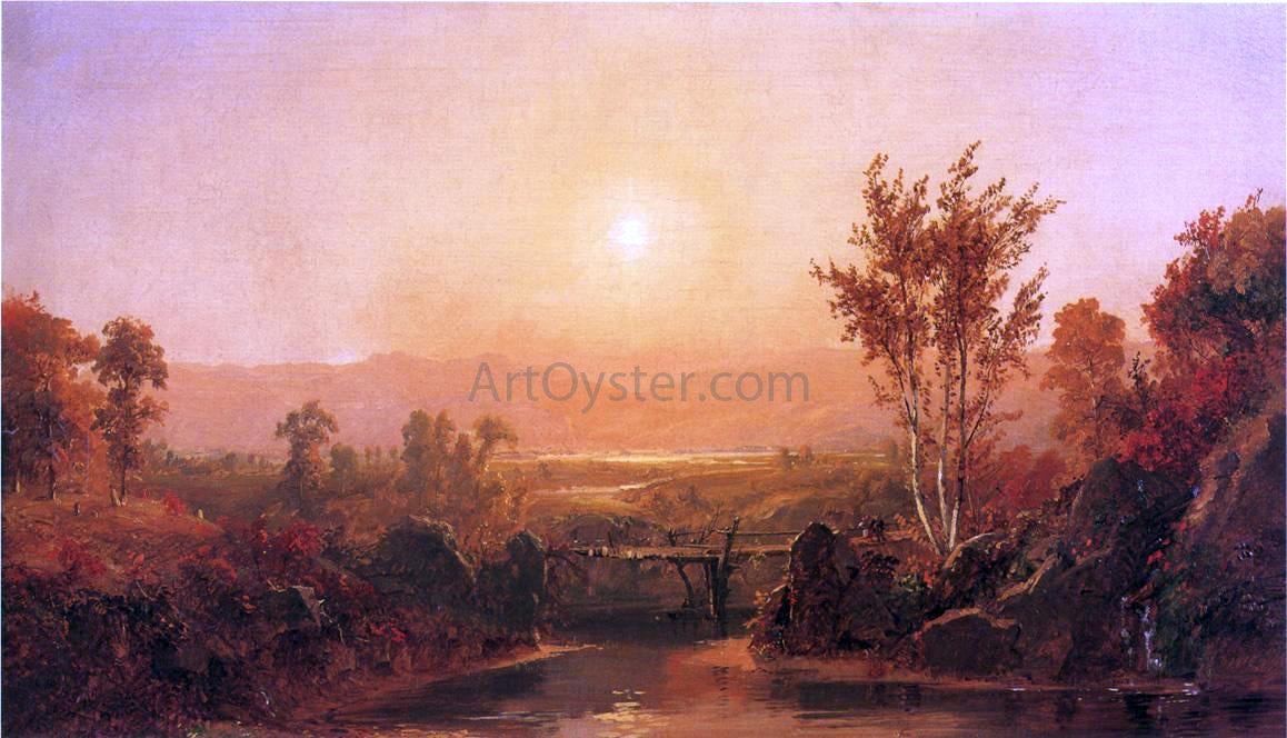  Jasper Francis Cropsey Autumn Light on the Ramapo River - Hand Painted Oil Painting