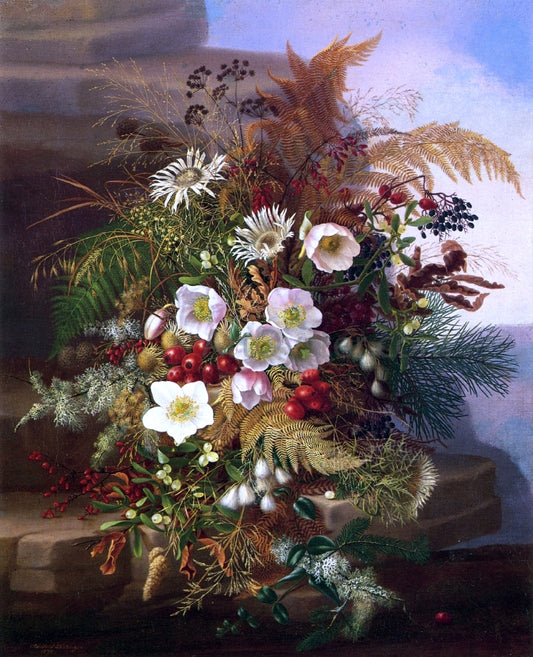  Adelheid Dietrich Autumn Still Life - Hand Painted Oil Painting