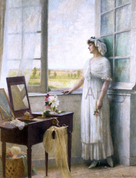  Henri Paul Perrault Awaiting the Lover's Return - Hand Painted Oil Painting