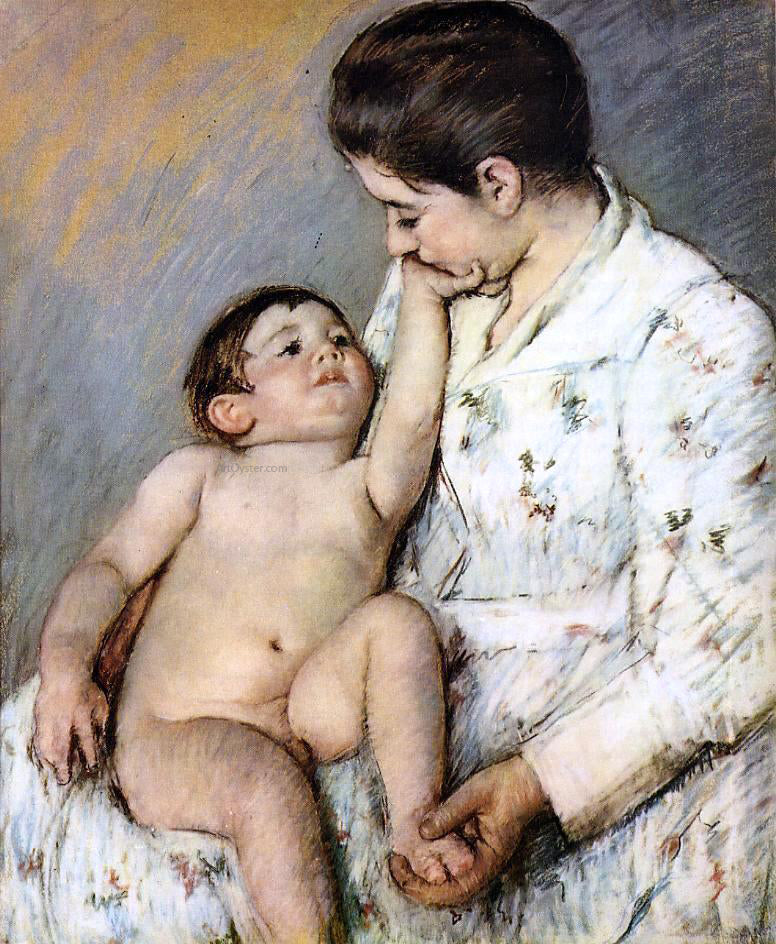  Mary Cassatt Baby's First Caress - Hand Painted Oil Painting