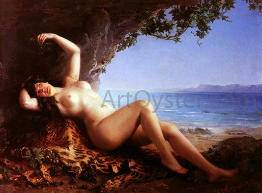  Paul Merwart Bacchante Aux Raisins - Hand Painted Oil Painting