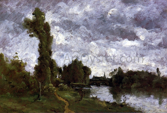  Paul Desire Trouillebert Banks of a River - Hand Painted Oil Painting