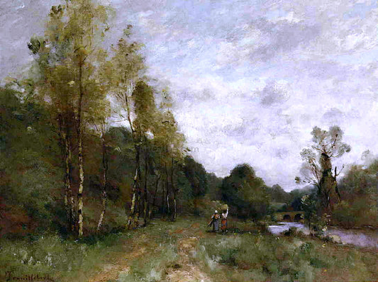  Paul Desire Trouillebert Banks of the River - Hand Painted Oil Painting