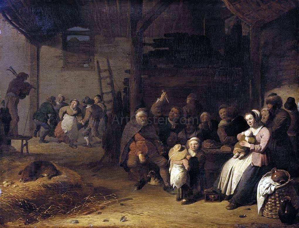  Pieter De Bloot Barn Interior - Hand Painted Oil Painting