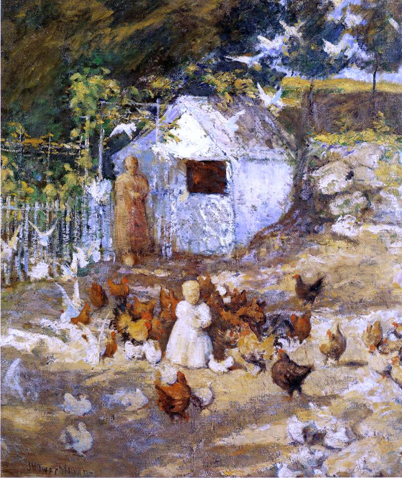  John Twachtman Barnyard - Hand Painted Oil Painting