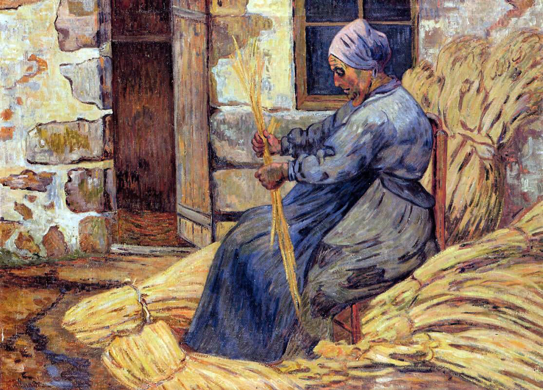  Armand Guillaumin Basket Maker, Damiette - Hand Painted Oil Painting