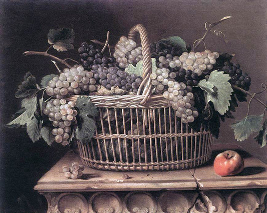  Pierre Dupuys Basket of Grapes - Hand Painted Oil Painting