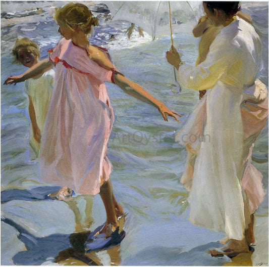  Joaquin Sorolla Y Bastida Bath time, Valencia - Hand Painted Oil Painting