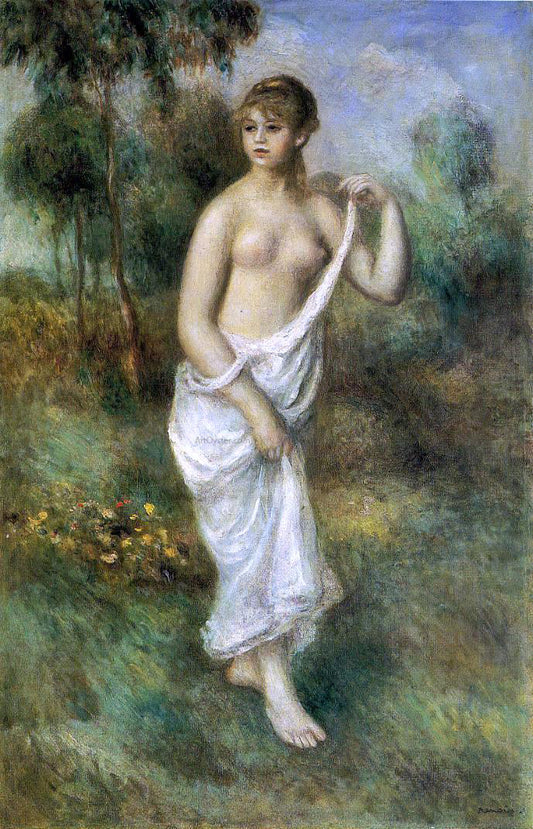  Pierre Auguste Renoir Bather - Hand Painted Oil Painting