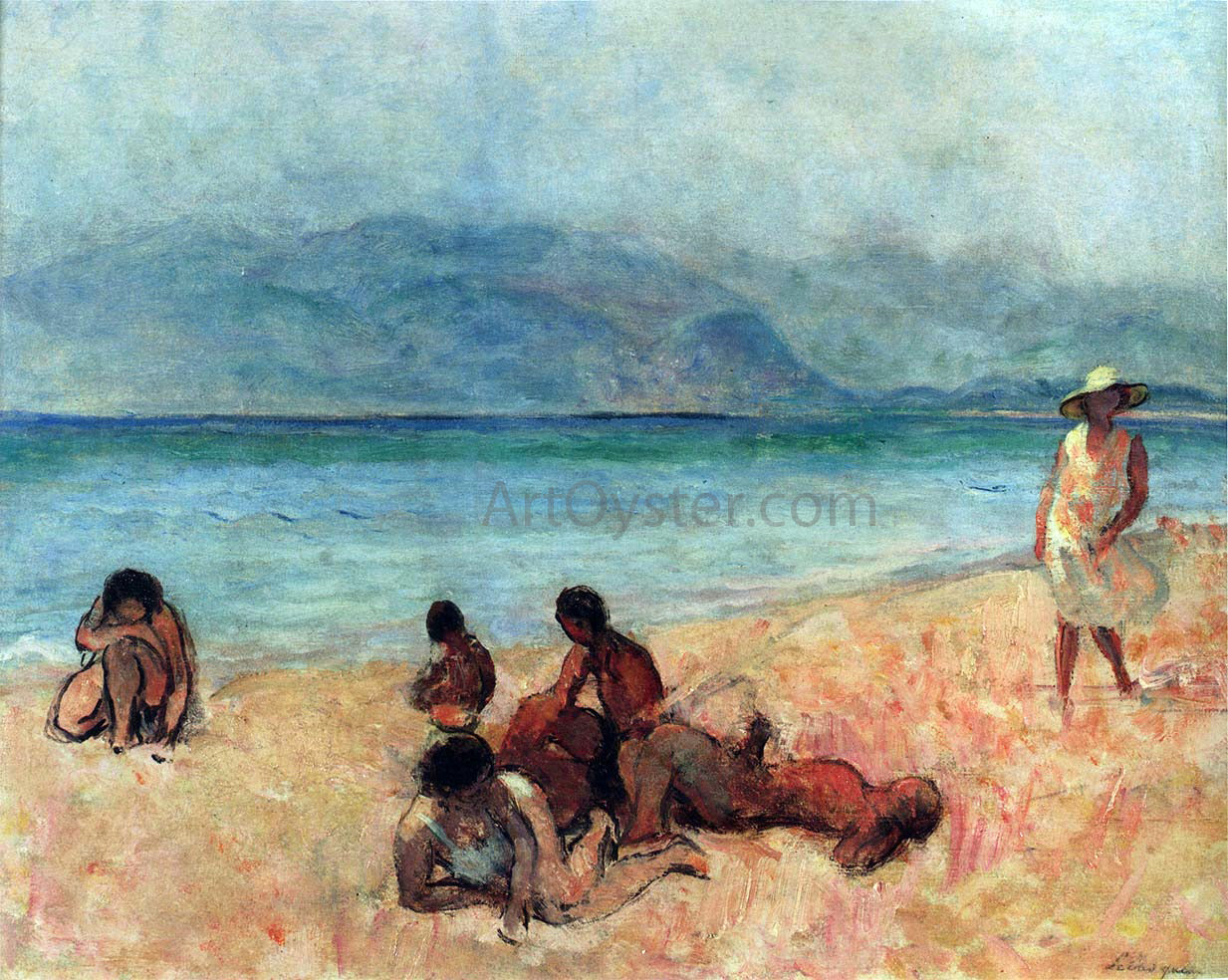  Henri Lebasque Bathers at Saint Tropez - Hand Painted Oil Painting