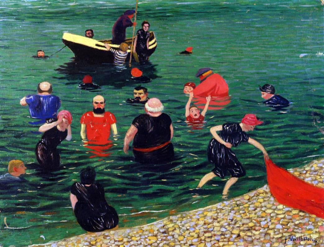  Felix Vallotton Bathing - Hand Painted Oil Painting