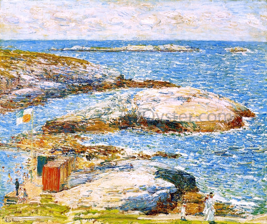 Frederick Childe Hassam Bathing Pool, Appledore - Hand Painted Oil Painting