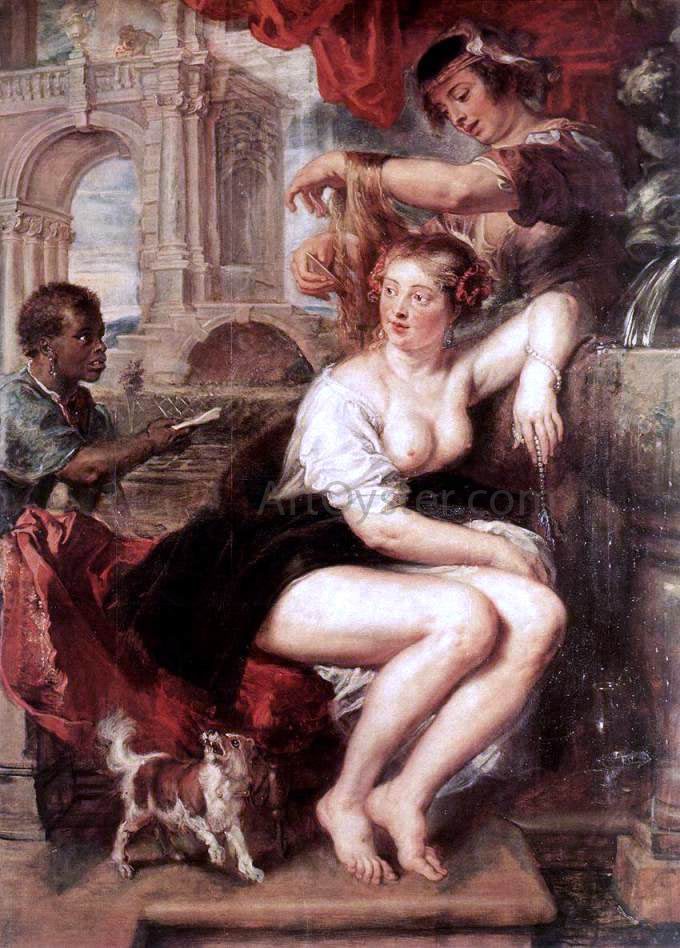  Peter Paul Rubens Bathsheba at the Fountain - Hand Painted Oil Painting