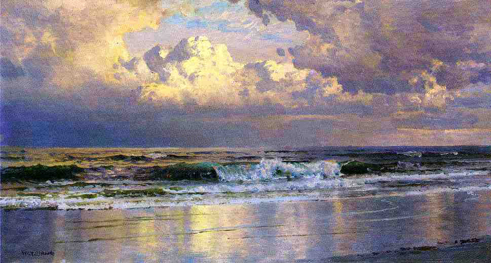  William Trost Richards Beach at Atlantic City - Hand Painted Oil Painting