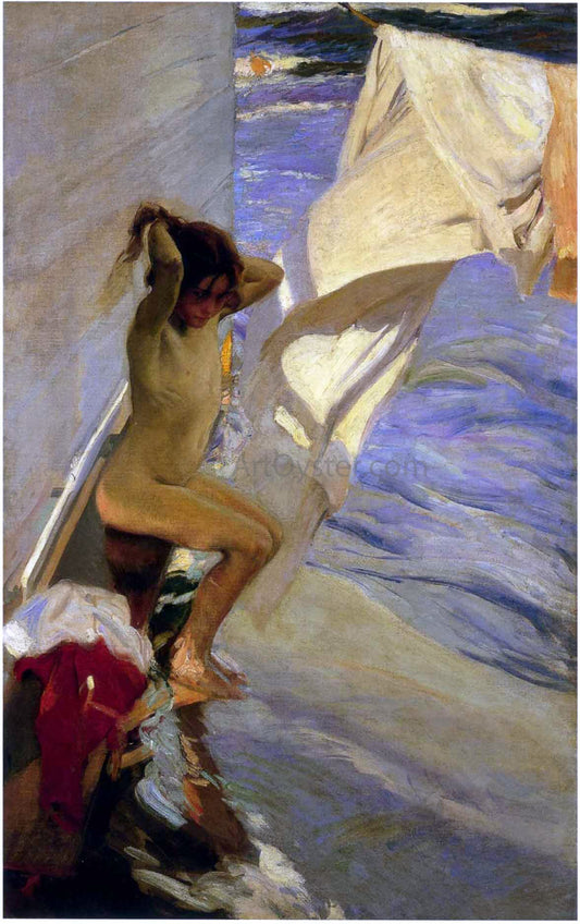  Joaquin Sorolla Y Bastida Before the Bath - Hand Painted Oil Painting