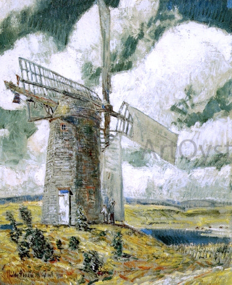  Frederick Childe Hassam Bending Sail on the Old Mill - Hand Painted Oil Painting