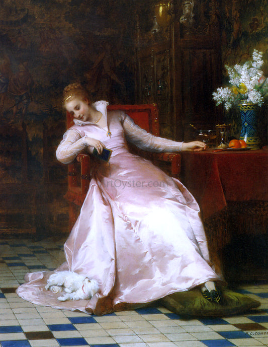  Pierre Charles Comte Best of Friends - Hand Painted Oil Painting