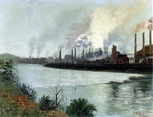  Aaron Harry Gorson Bethlehem Steel - Hand Painted Oil Painting