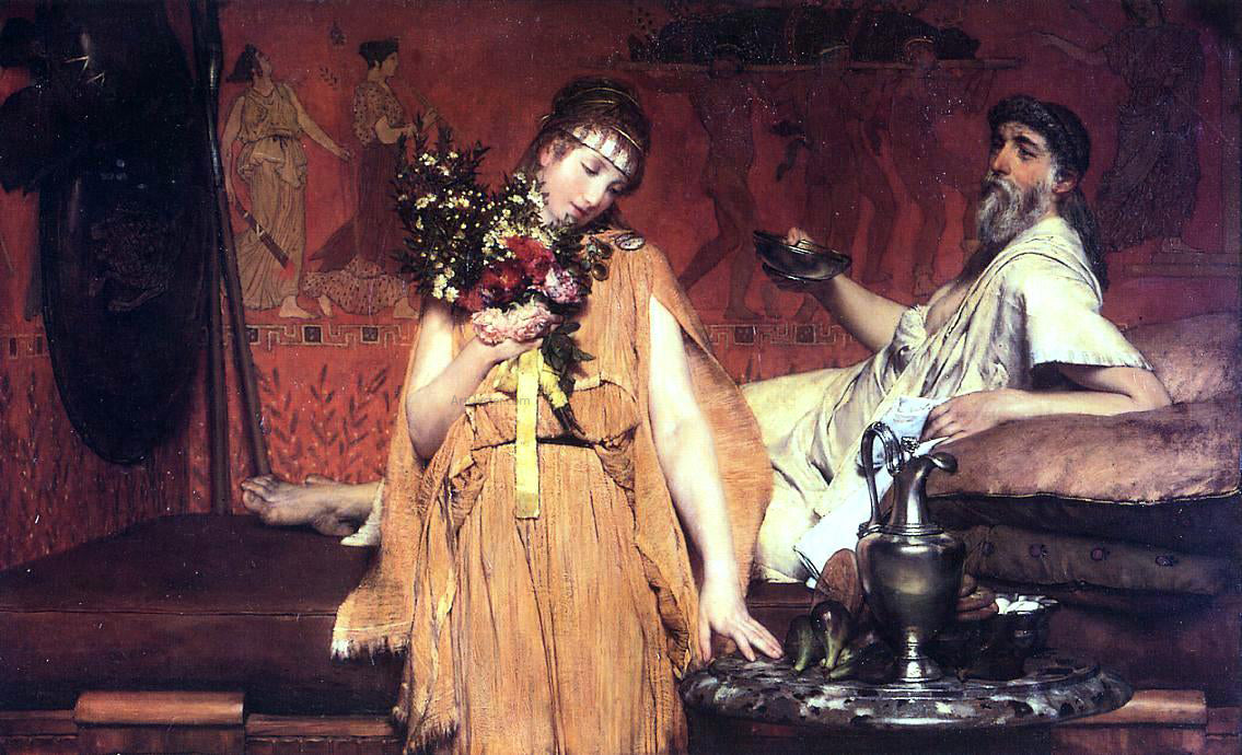  Sir Lawrence Alma-Tadema Between Hope and Fear - Hand Painted Oil Painting