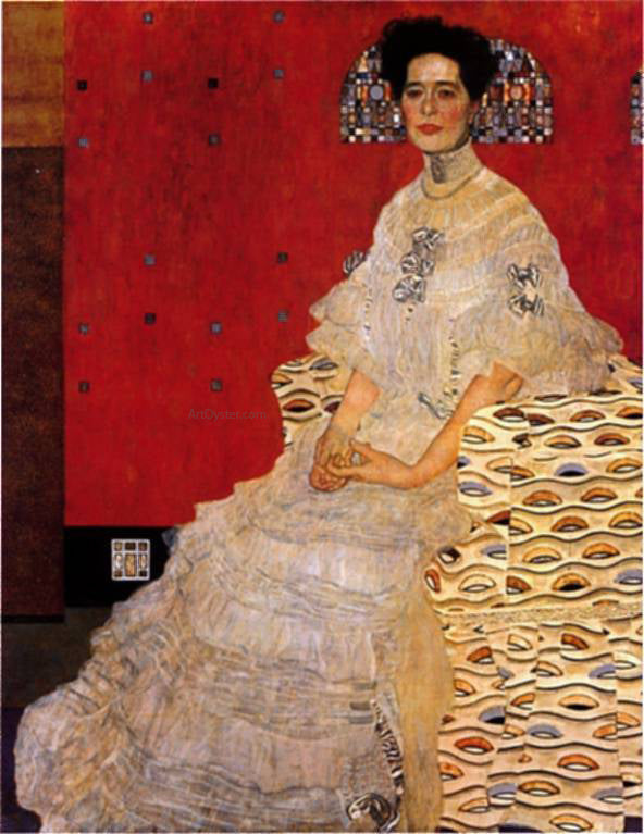  Gustav Klimt Bildnis Fritza Riedler - Hand Painted Oil Painting