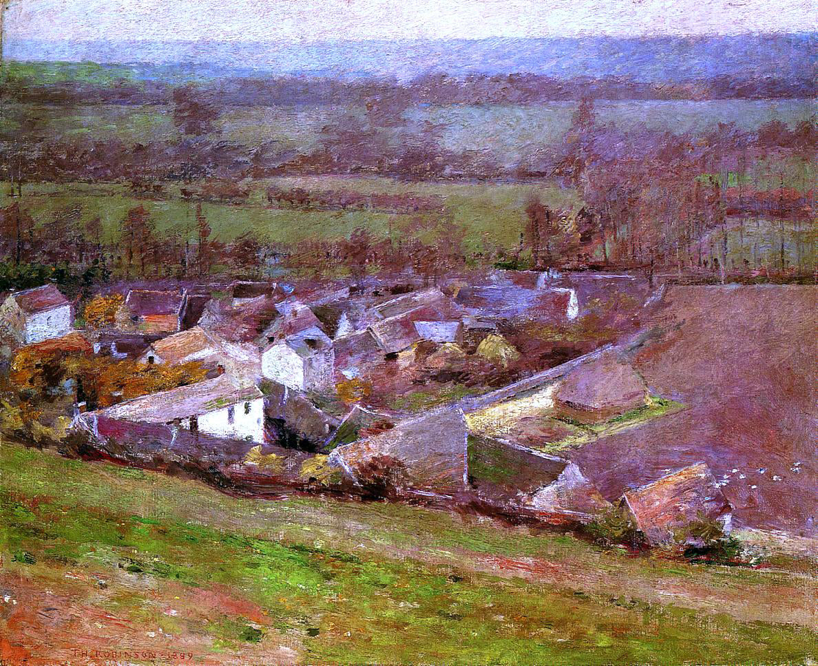 Theodore Robinson Bird's Eye View: Giverny - Hand Painted Oil Painting