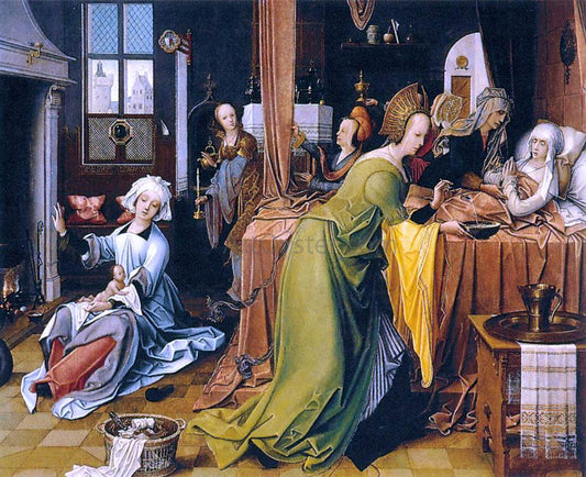  Jan De Beer Birth of the Virgin - Hand Painted Oil Painting