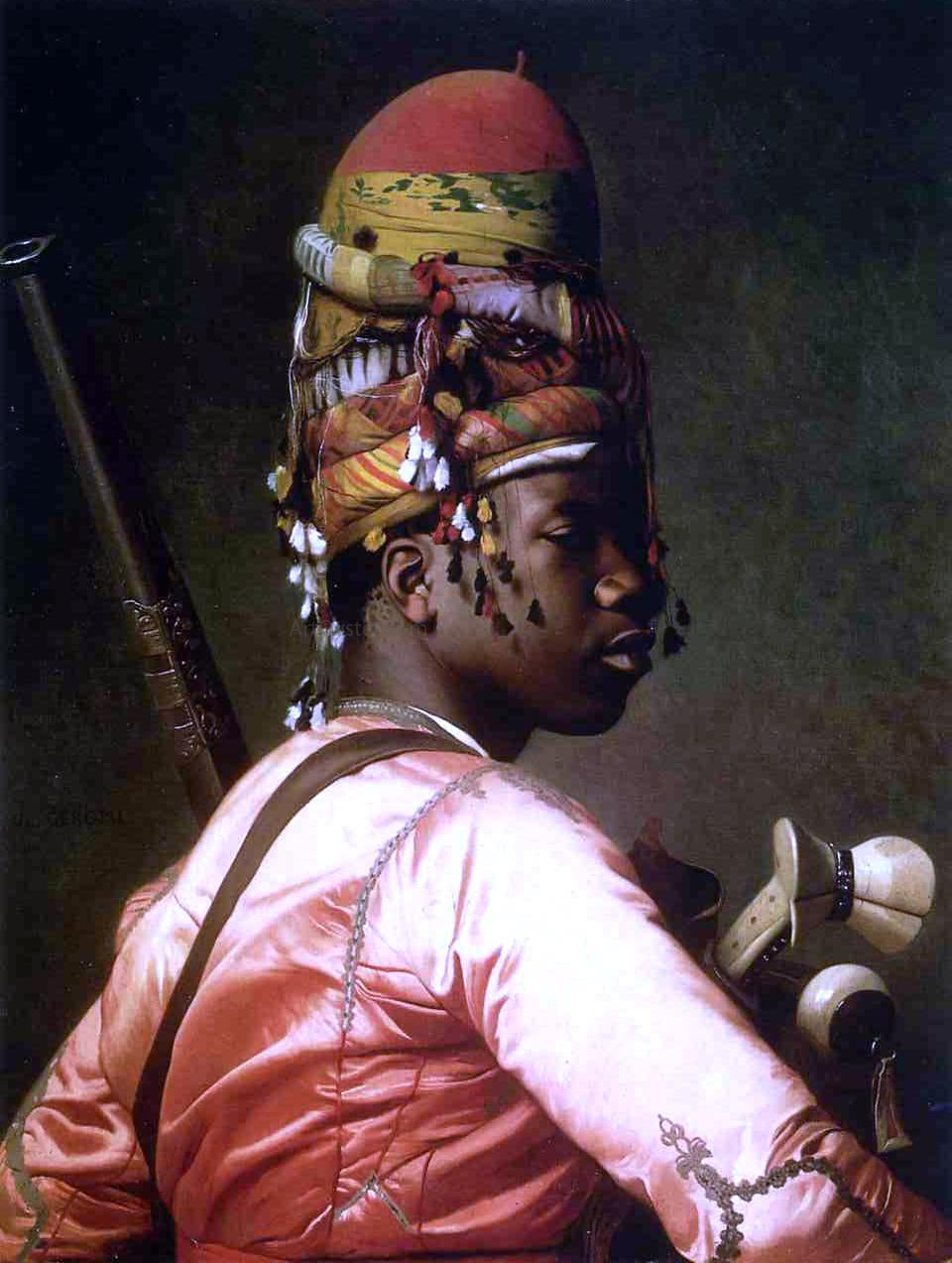  Jean-Leon Gerome Black Bashi-Bazouk - Hand Painted Oil Painting