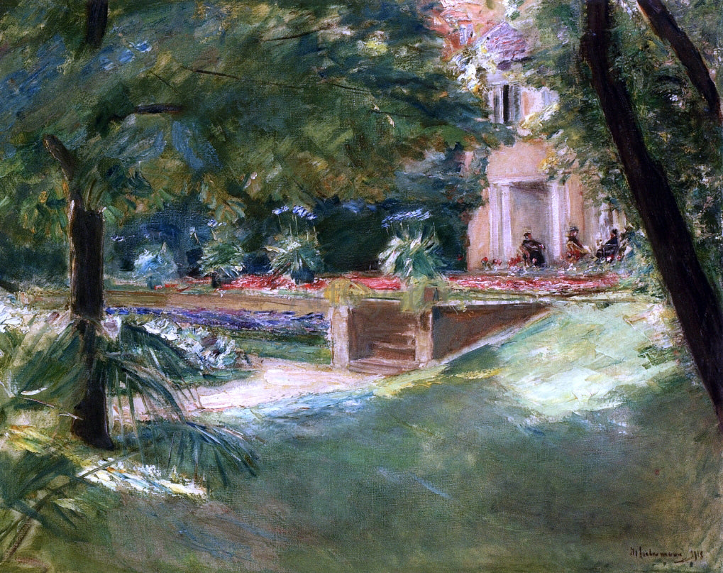  Max Liebermann Blick auf die Blumenterasse im Wannseegarten Nach Sudwesten - Hand Painted Oil Painting