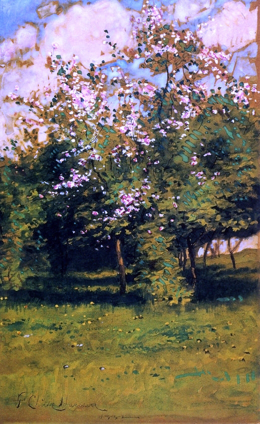  Frederick Childe Hassam Blossoming Trees - Hand Painted Oil Painting