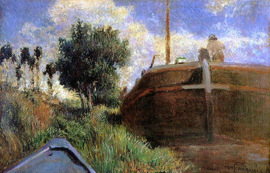  Paul Gauguin Blue Barge - Hand Painted Oil Painting