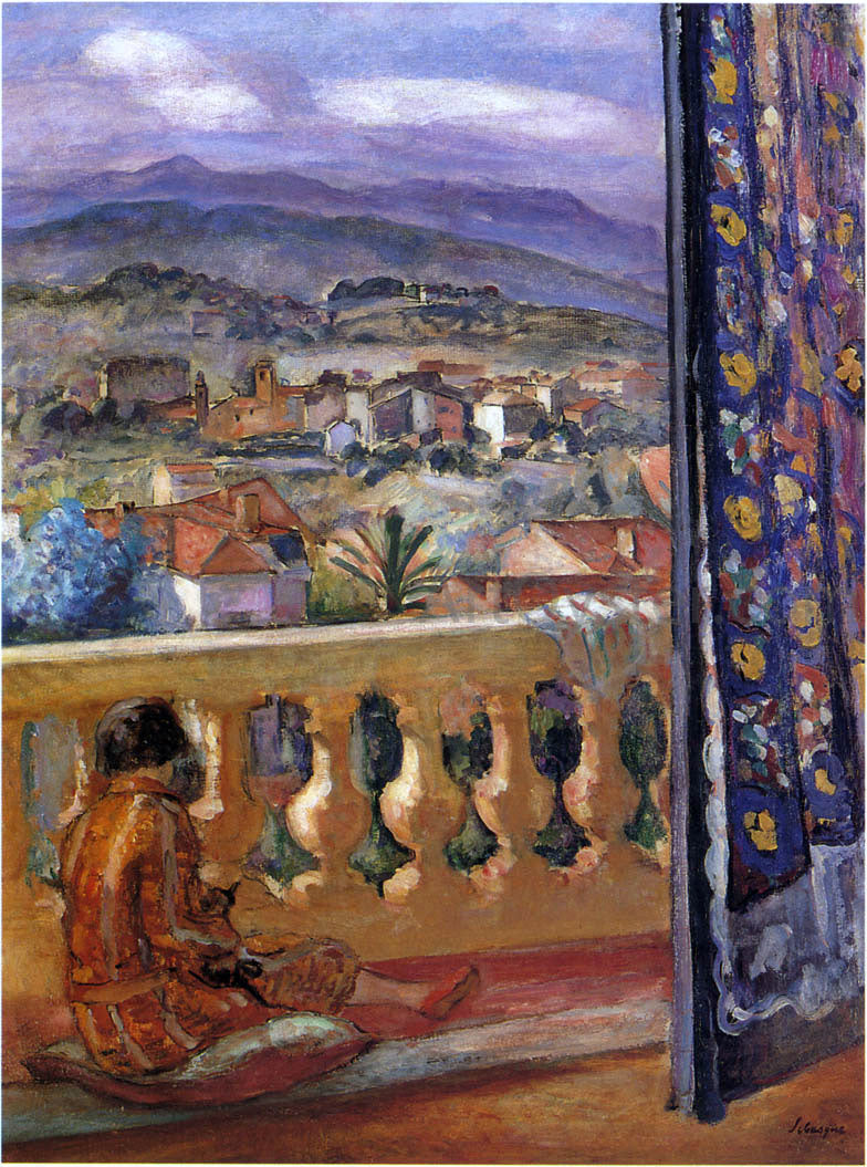  Henri Lebasque Blue Mountains in Cannes - Hand Painted Oil Painting