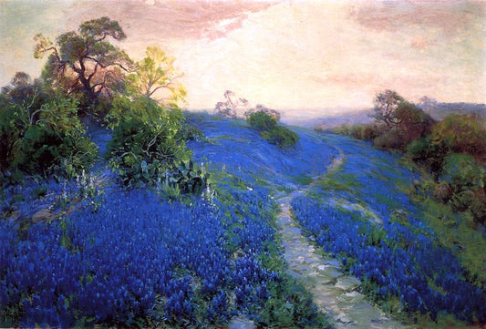  Julian Onderdonk Bluebonnet Field - Hand Painted Oil Painting