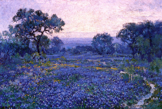  Julian Onderdonk Bluebonnet Scene - Hand Painted Oil Painting