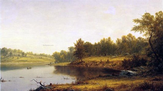  Charles W Knapp Boating on the Wissahickon - Hand Painted Oil Painting