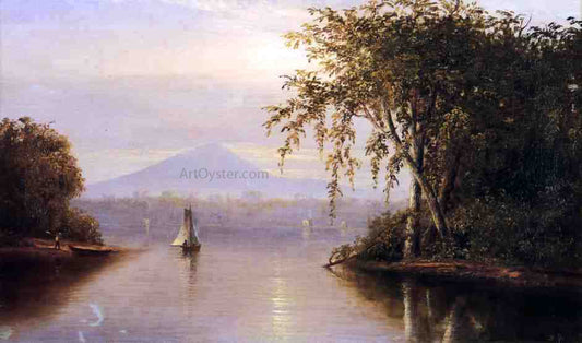  Norton Bush Boats on the River - Hand Painted Oil Painting