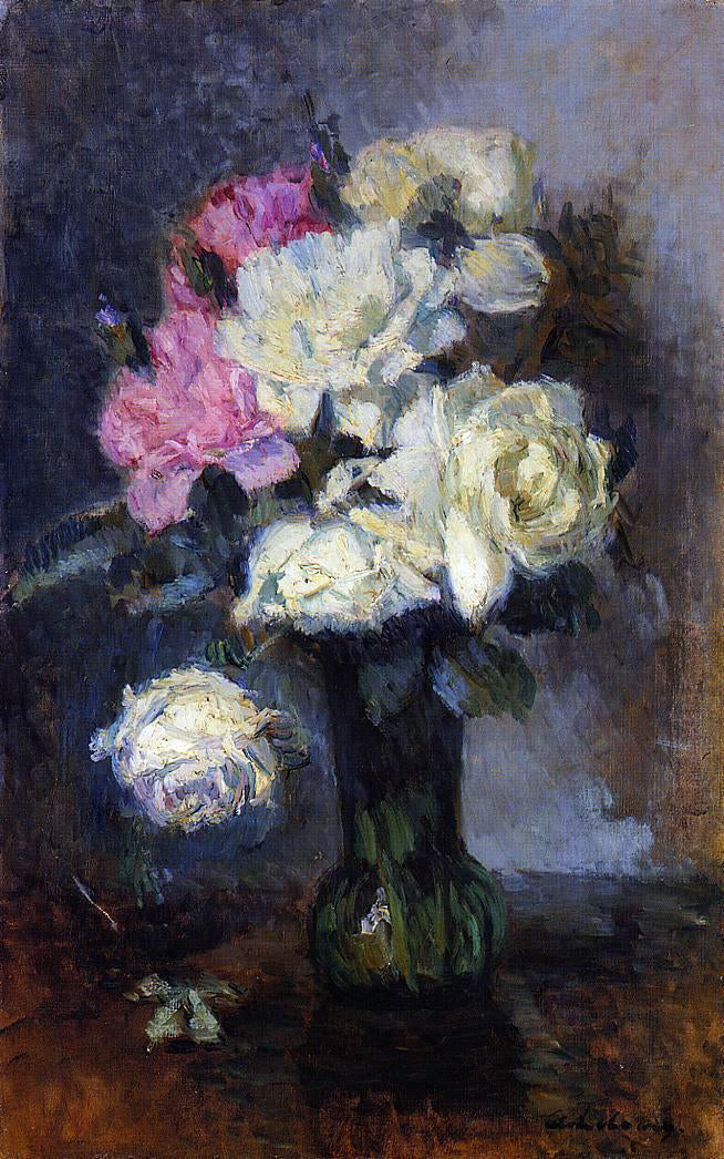  Albert Lebourg Bouquet of Roses in a Vase - Hand Painted Oil Painting